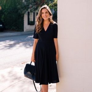 Gal Meets Glam Black Edith Dress